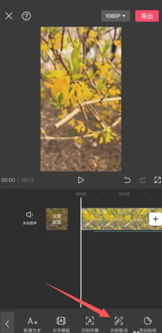 剪映怎么识别歌词自动添加成文字